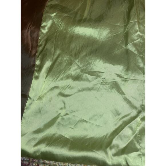 Vintage Etro Wool Coat Jacket 44 8 M Checker Long Peacoat Italy Multicolor Plaid - Picture 8 of 13